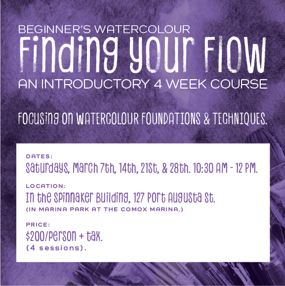 Beginner Watercolour: Finding your Flow (4 Week Course)